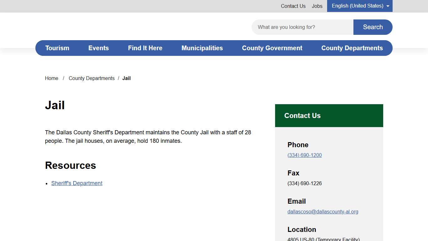 Jail | County of Dallas, AL